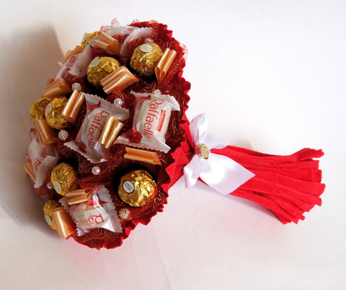 Оригинальные сладкие букеты