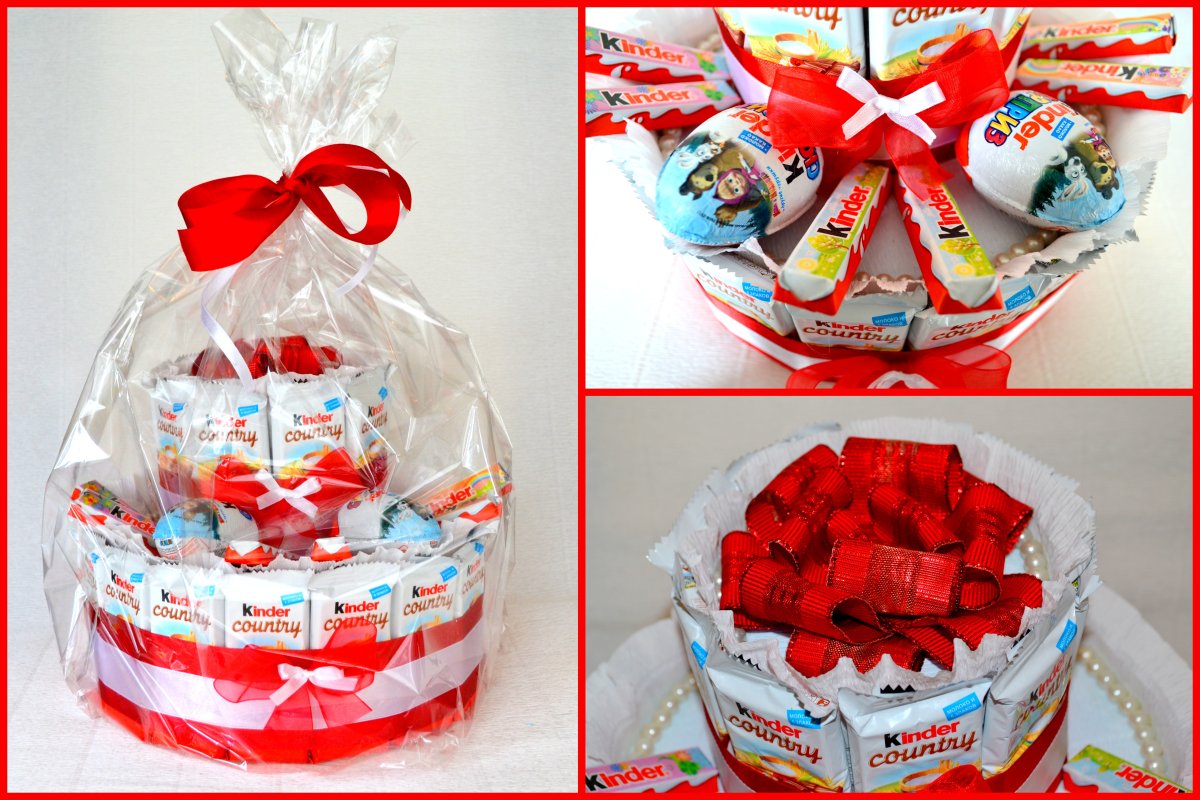 Подарок из киндеров для сестры