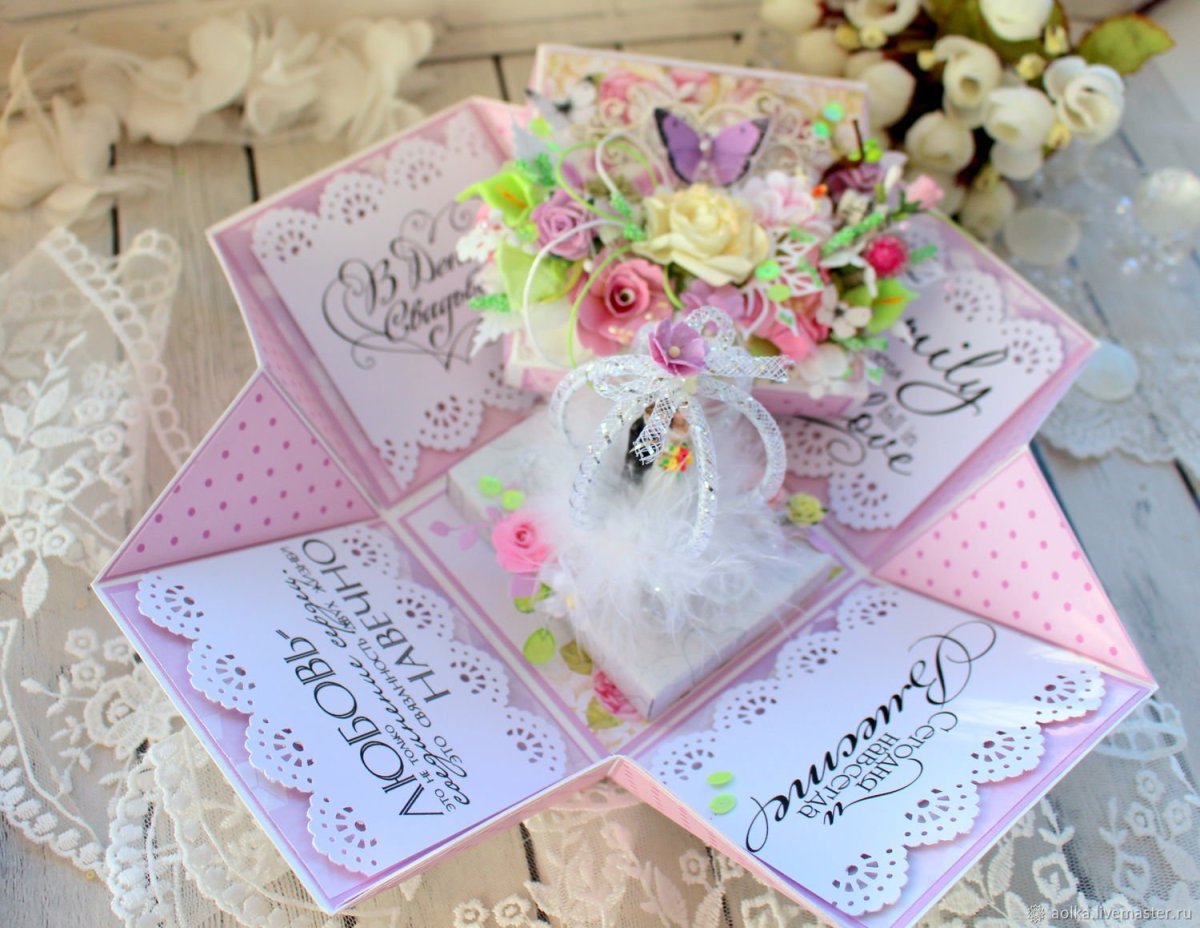 Коробочки для подарков на свадьбу