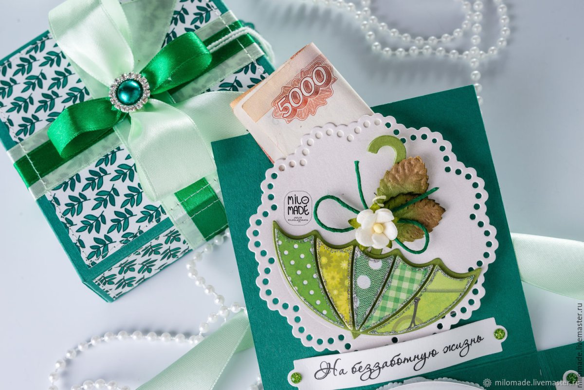 Оригинальный подарок коробочка с деньгами