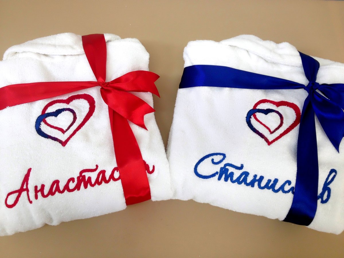 Именные полотенца для молодоженов