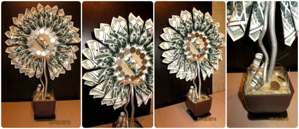 Машинка из купюр