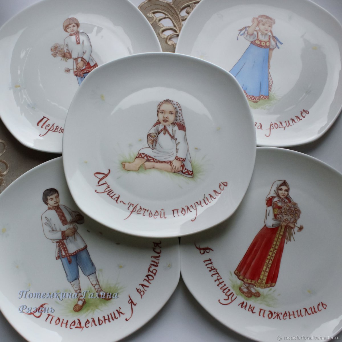 Тарелка на юбилей свадьбы