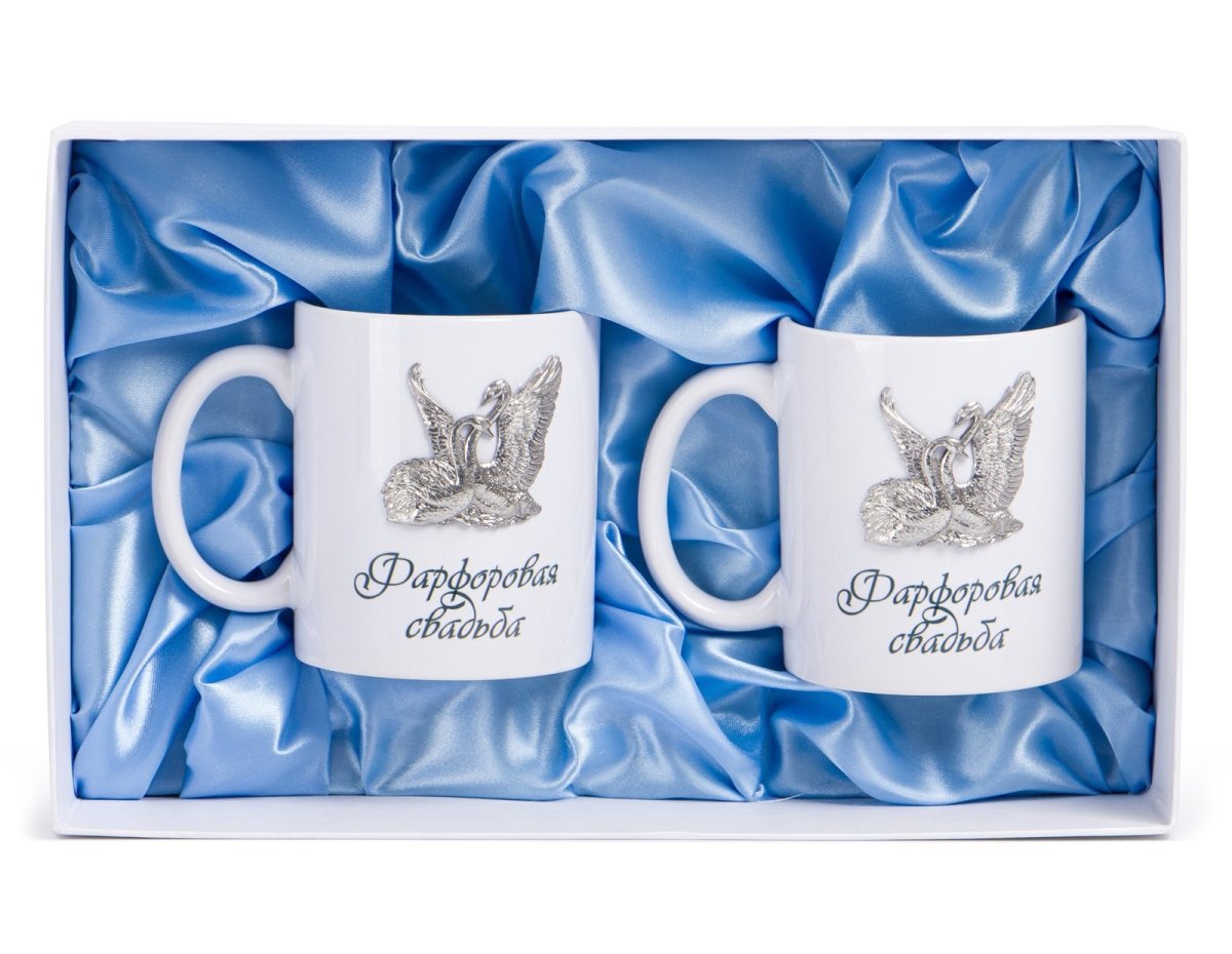 Фарфоровые чашки свадьба
