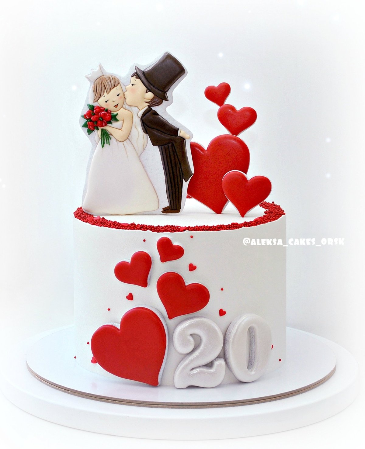 Торт на фарфоровую свадьбу